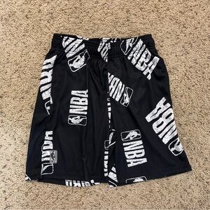 NBA Black and White Athletic Shorts